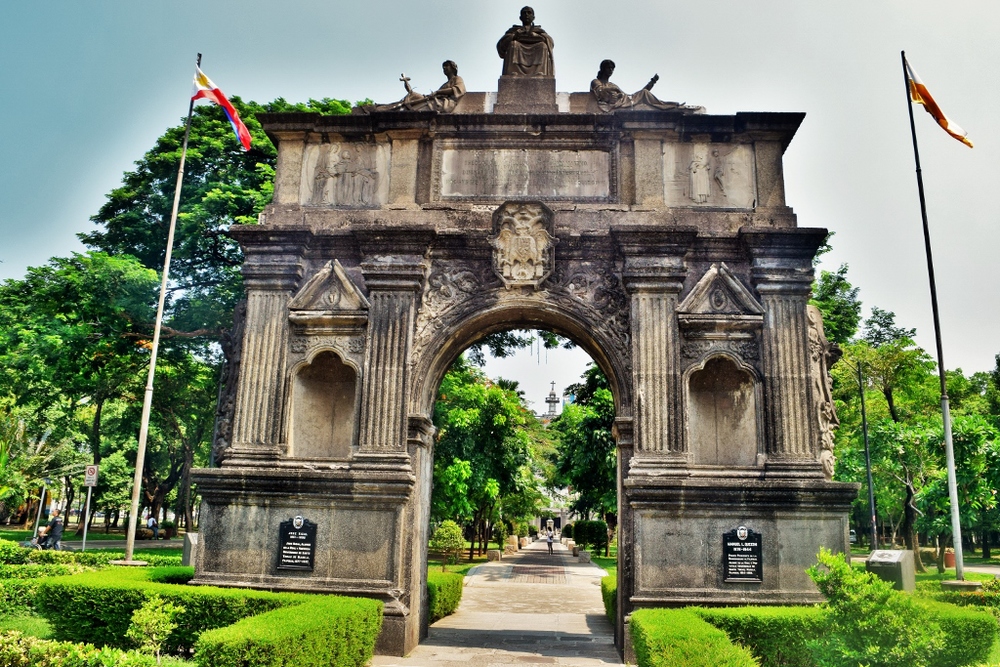 Landmark structure in Manila, Philippines.